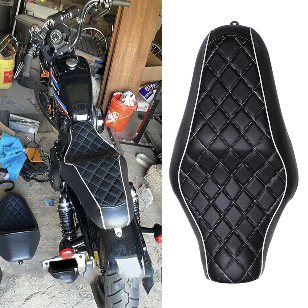 Black Two Up Driver Passenger Seat For Harley Sportster Iron 1200