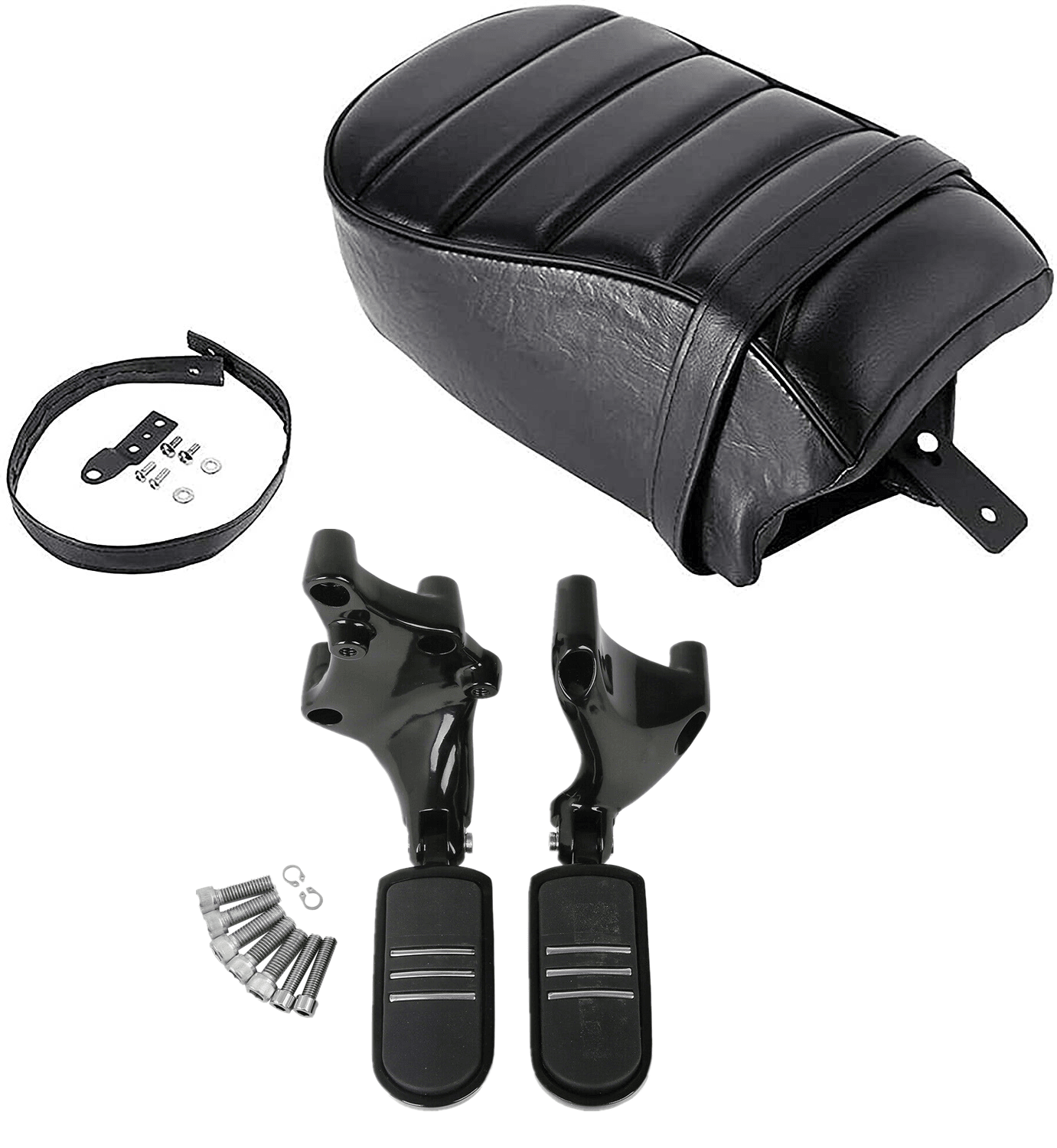 Rear Pillon Seat Cushion Passenger Fit For Harley Sportster XL 883