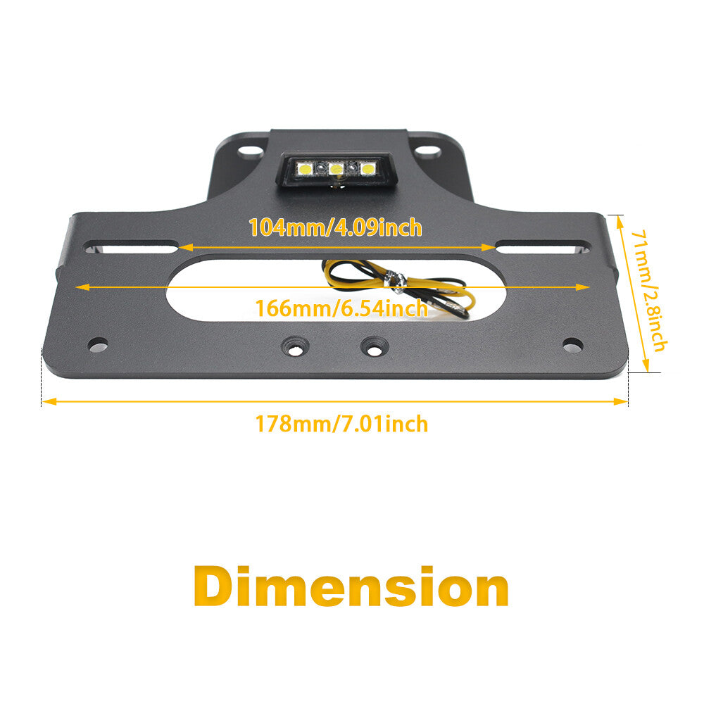Fit for Yamaha MT-10 FZ-10 2017-2024 License Plate Fender Eliminator Bracket