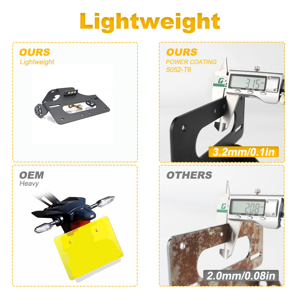 Fit for Yamaha MT-10 FZ-10 2017-2024 License Plate Fender Eliminator Bracket