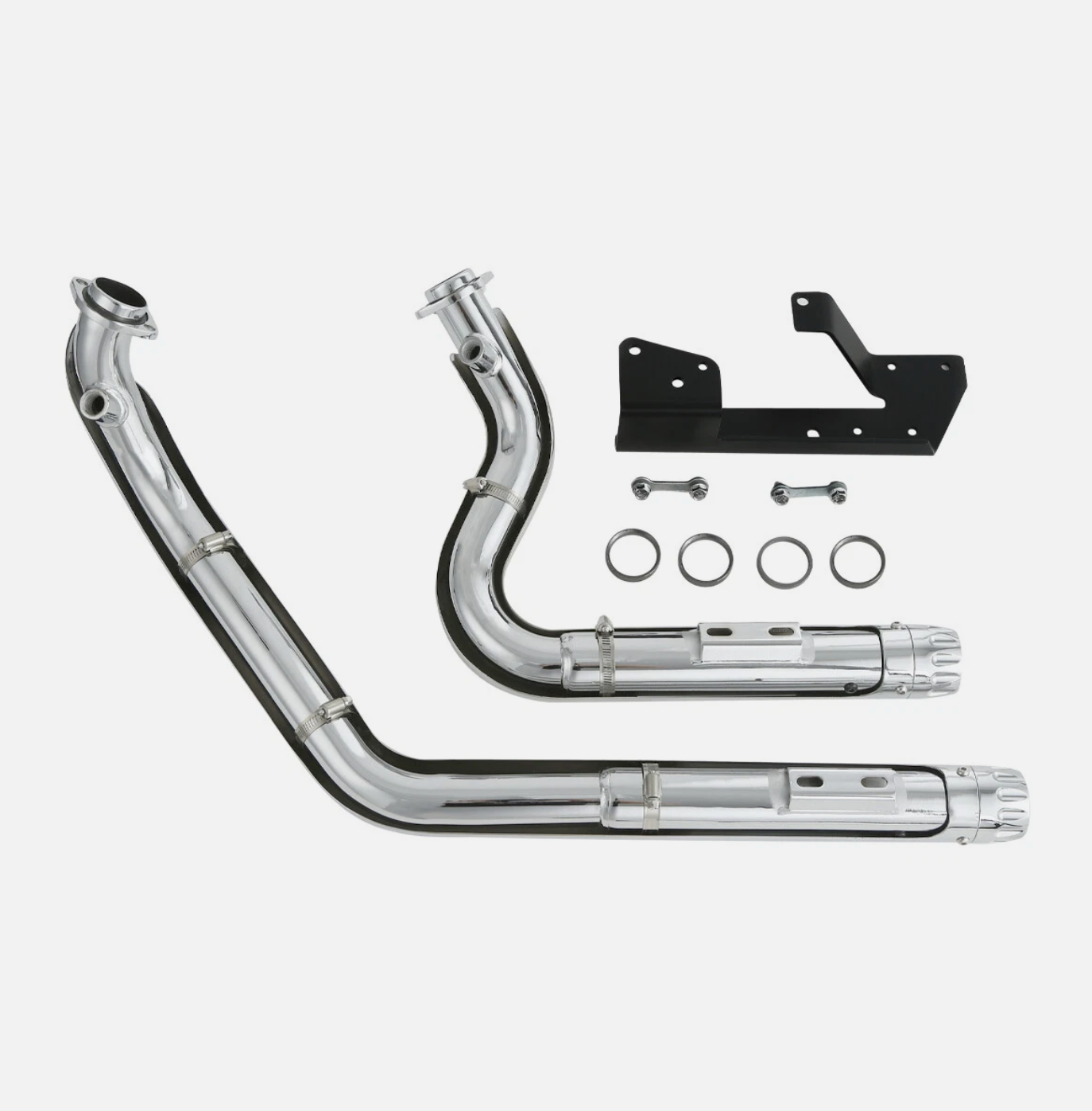 Chrome Mufflers Exhaust Header Pipes Fit For Harley Sportster XL883 2004-2013