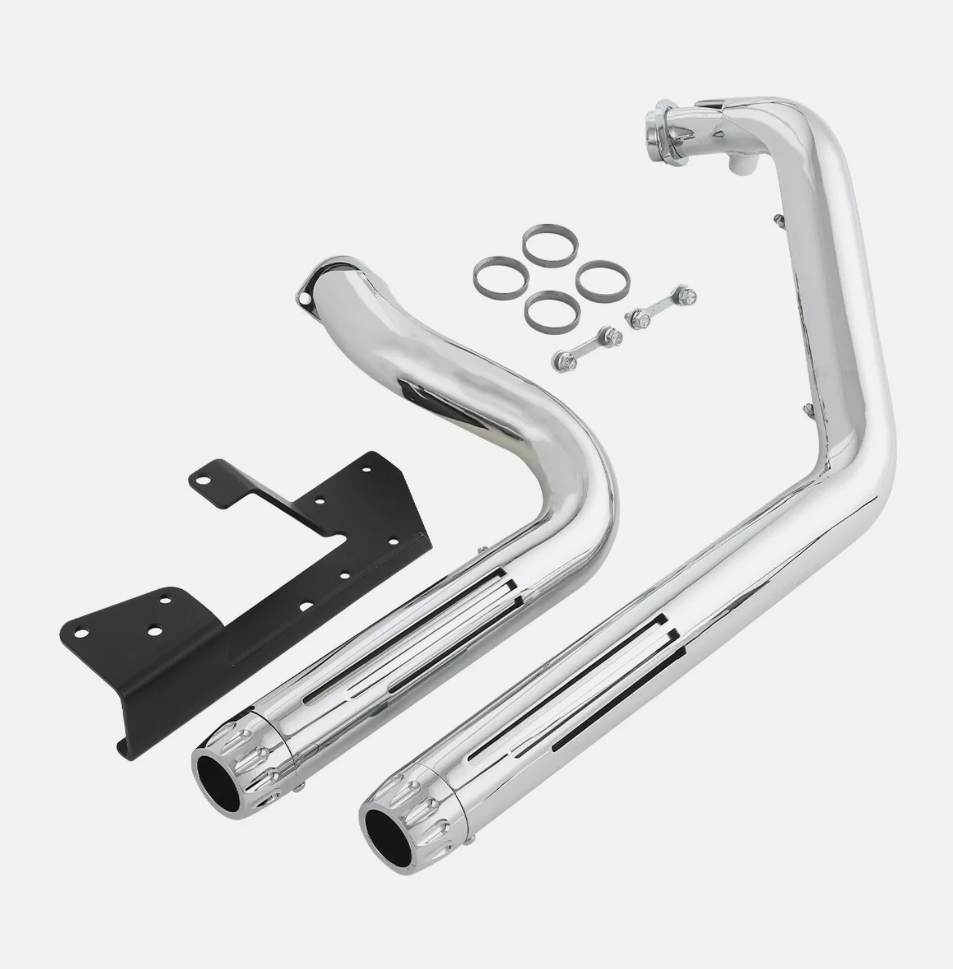 Chrome Mufflers Exhaust Header Pipes Fit For Harley Sportster XL883 2004-2013