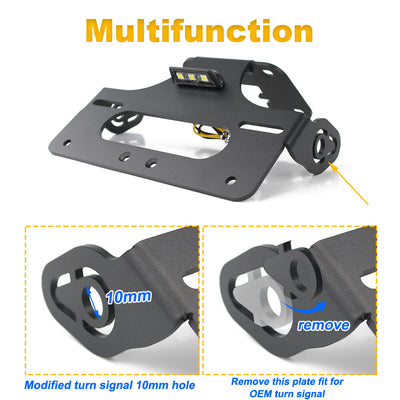Fit for Yamaha MT-10 FZ-10 2017-2024 License Plate Fender Eliminator Bracket