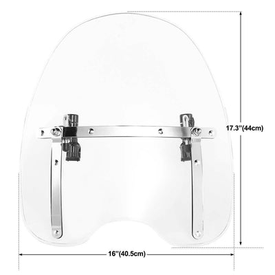 7/8" Clear Windscreen Windshield Fit For Harley Glide Sportster XL1200 XL 883 - Moto Life Products