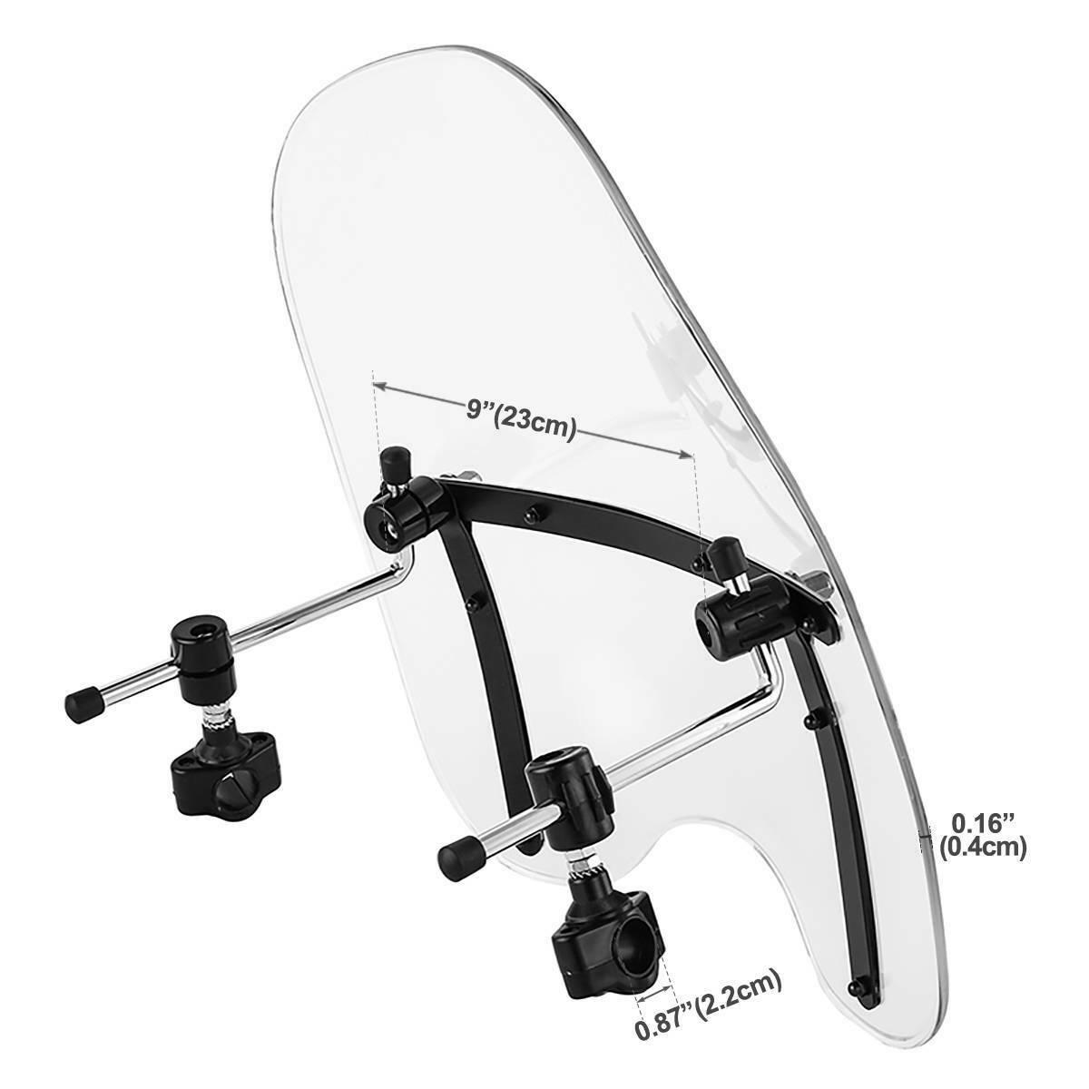 7/8" Clear Windscreen Windshield Fit For Harley Glide Sportster XL1200 XL 883 - Moto Life Products