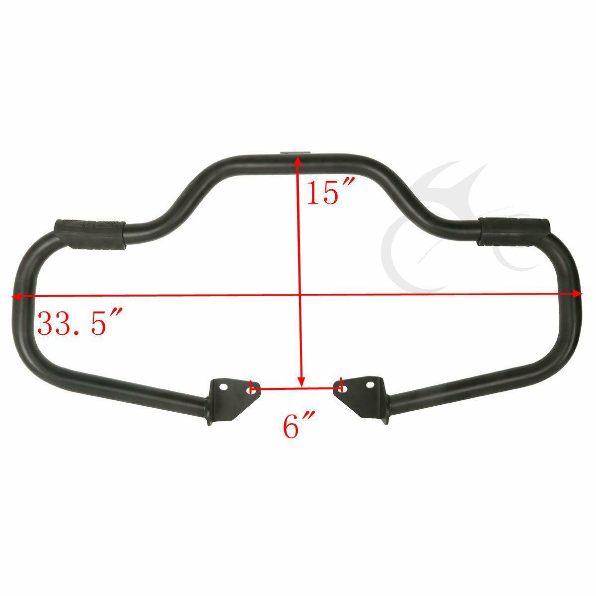 1 1/4" Mustache Engine Guard Highway Bar For Harley Dyna FXDL FXDF 2006-2017 - Moto Life Products