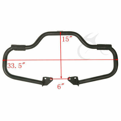 1 1/4" Mustache Engine Guard Highway Bar For Harley Dyna FXDL FXDF 2006-2017 - Moto Life Products