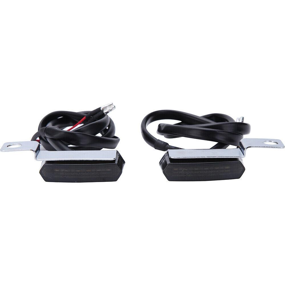 2X Chrome Handlebar LED Turn Signals Blinker Light For Harley Sportster 1200 883 - Moto Life Products