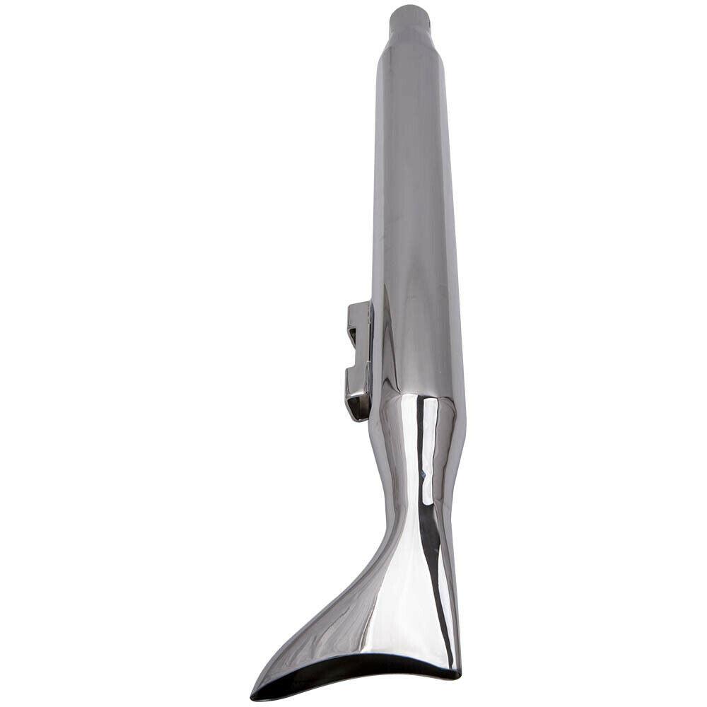 2x Fishtail Sliencer Exhaust Mufflers Slip-On for Harley Touring Road King 95-16 - Moto Life Products