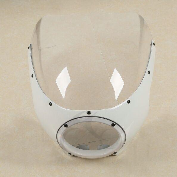 5 3/4" Cut Out Racer Headlight Fairing Windscreen Fit For Harley Sportster XL - Moto Life Products
