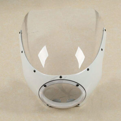 5 3/4" Cut Out Racer Headlight Fairing Windscreen Fit For Harley Sportster XL - Moto Life Products