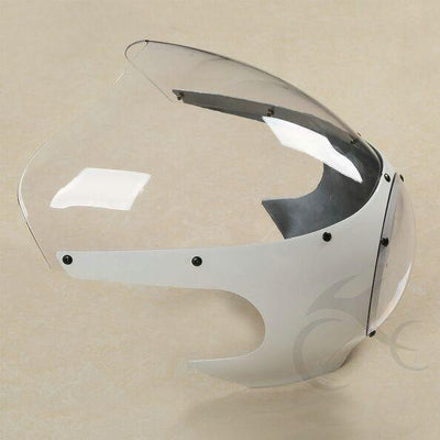 5 3/4" Cut Out Racer Headlight Fairing Windscreen Fit For Harley Sportster XL - Moto Life Products