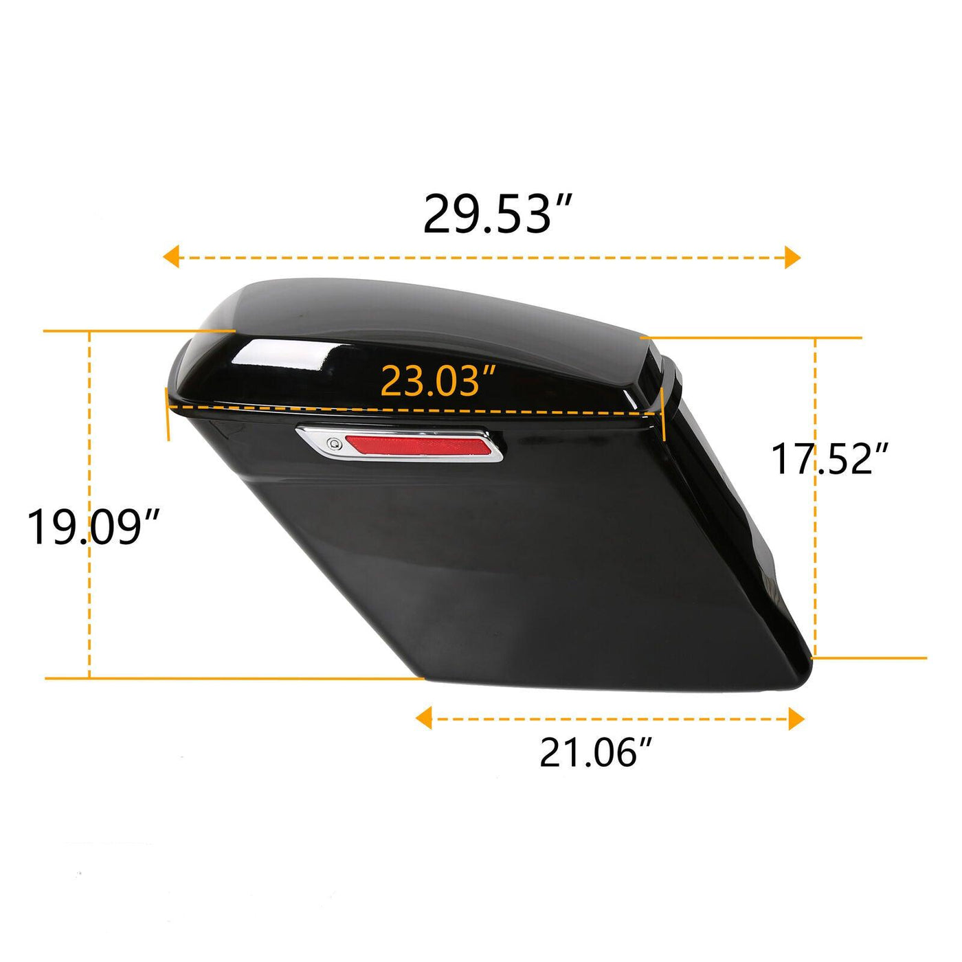 5" Stretched Extended Hard Saddle Bags For 1993-2013 Harley Touring Road King - Moto Life Products