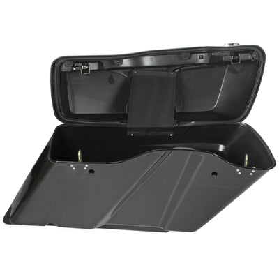 5" Stretched Extended Hard Saddle Bags For 1993-2013 Harley Touring Road King - Moto Life Products