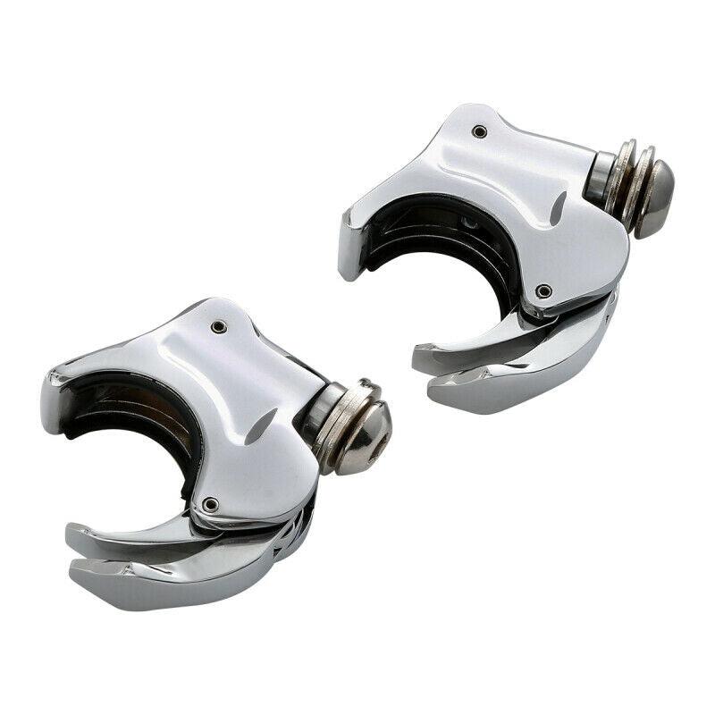 39mm Fork Windshield Windscreen Clamps Fit For Harley Dyna Sportster XL Models - Moto Life Products
