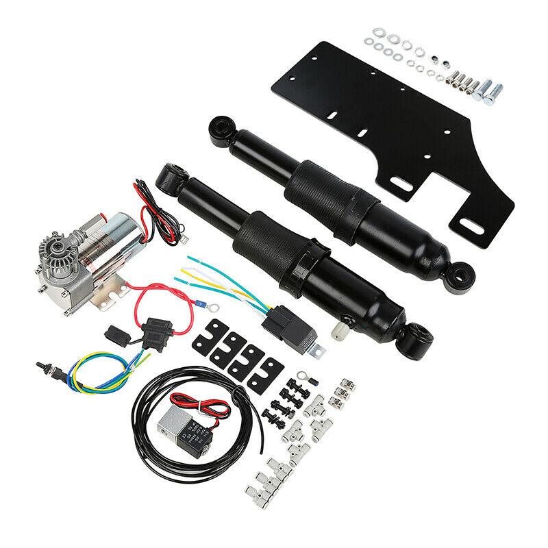 Adjustable Rear Air Ride Suspension Kit For Harley Davidson Touring Bagger 94-22 - Moto Life Products