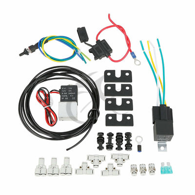 Adjustable Rear Air Ride Suspension Kit For Harley Davidson Touring Bagger 94-22 - Moto Life Products