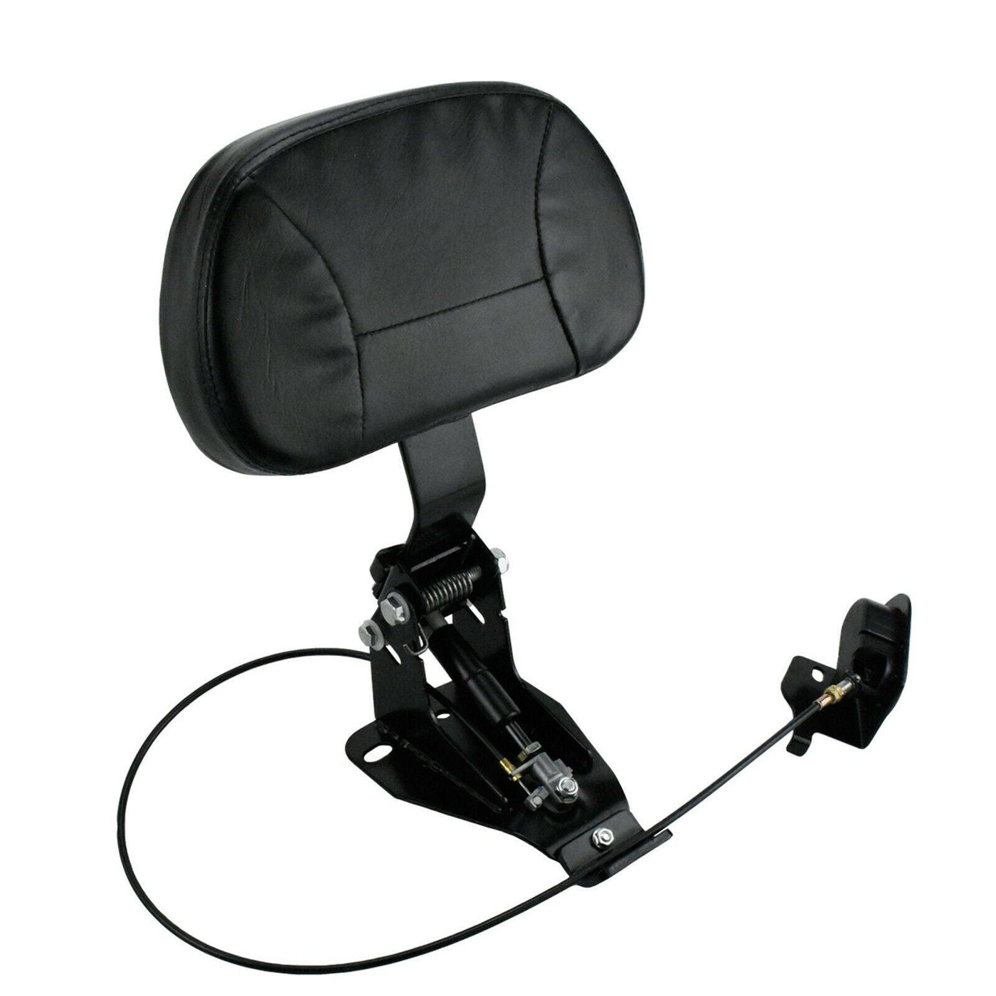 Adjustable Rider Driver Backrest Pad W/Mounting Kit Fit For Harley Touring FLHT - Moto Life Products