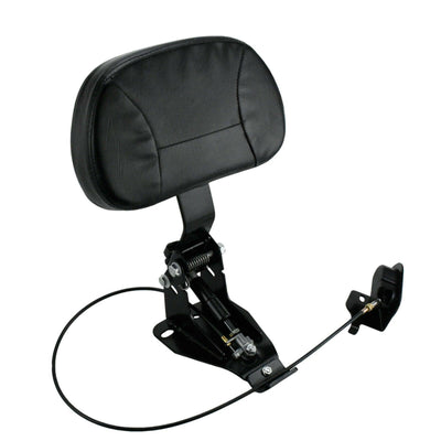 Adjustable Rider Driver Backrest Pad W/Mounting Kit Fit For Harley Touring FLHT - Moto Life Products