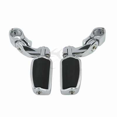 Airflow Chrome Footpeg Highway Bar Pegs Short Angled Fit For Harley Street Glide - Moto Life Products