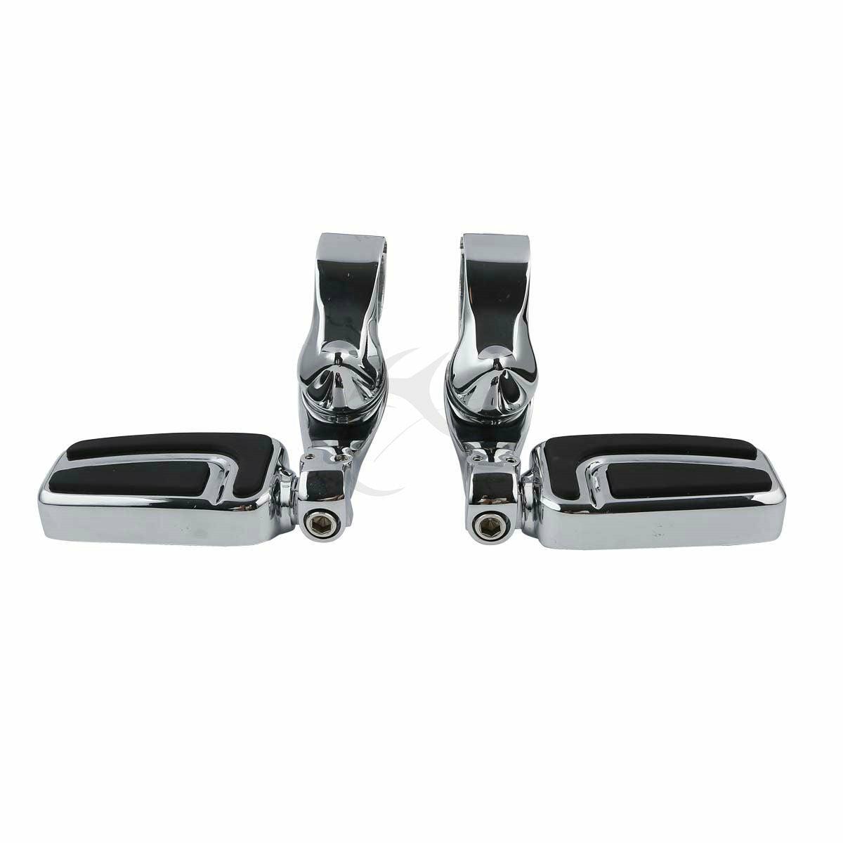 Airflow Chrome Footpeg Highway Bar Pegs Short Angled Fit For Harley Street Glide - Moto Life Products
