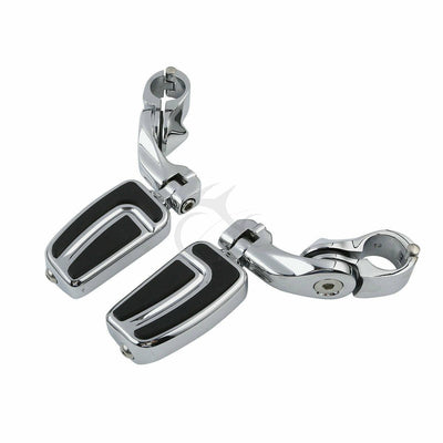 Airflow Chrome Footpeg Highway Bar Pegs Short Angled Fit For Harley Street Glide - Moto Life Products