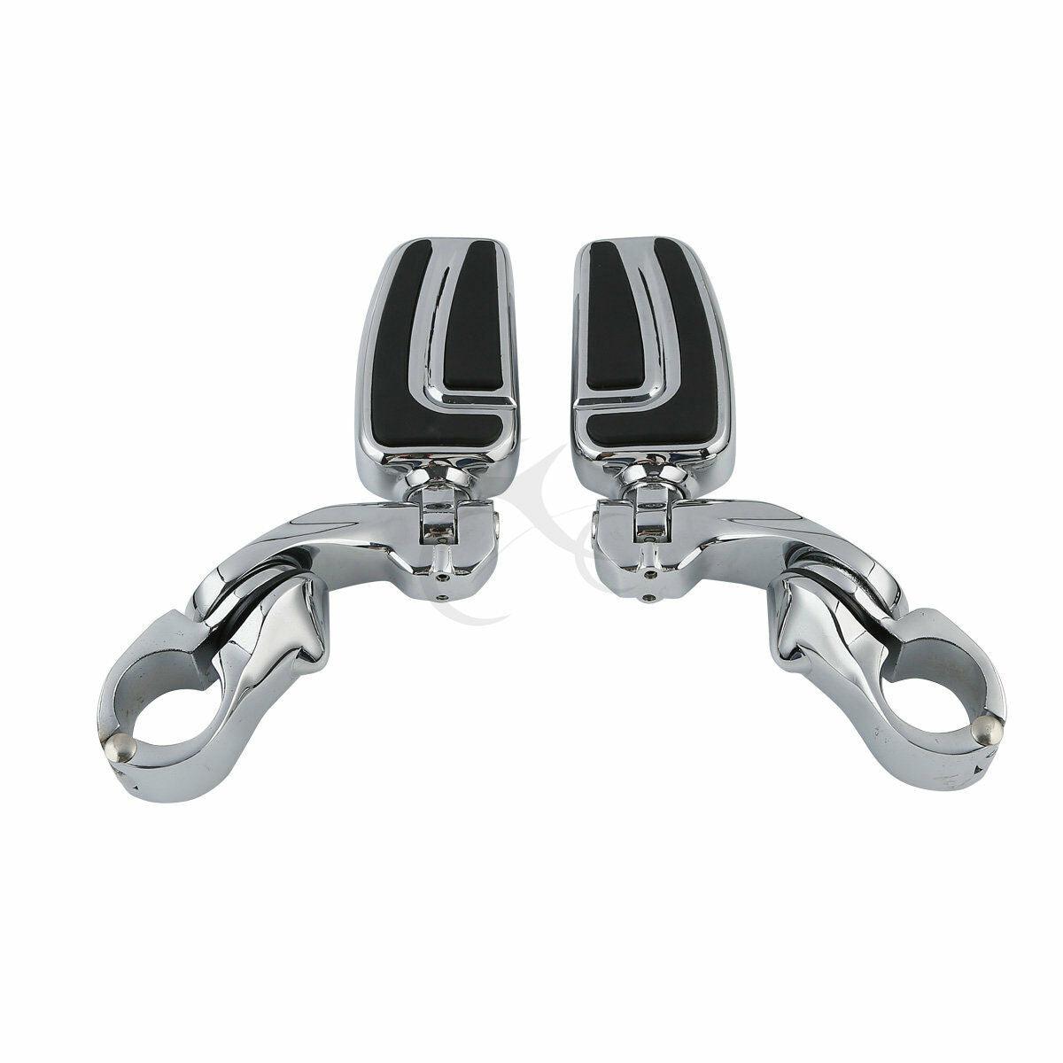 Airflow Chrome Footpeg Highway Bar Pegs Short Angled Fit For Harley Street Glide - Moto Life Products