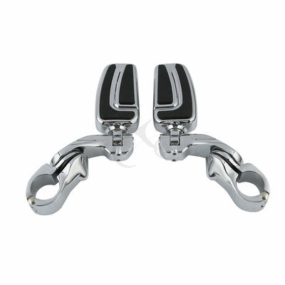 Airflow Chrome Footpeg Highway Bar Pegs Short Angled Fit For Harley Street Glide - Moto Life Products