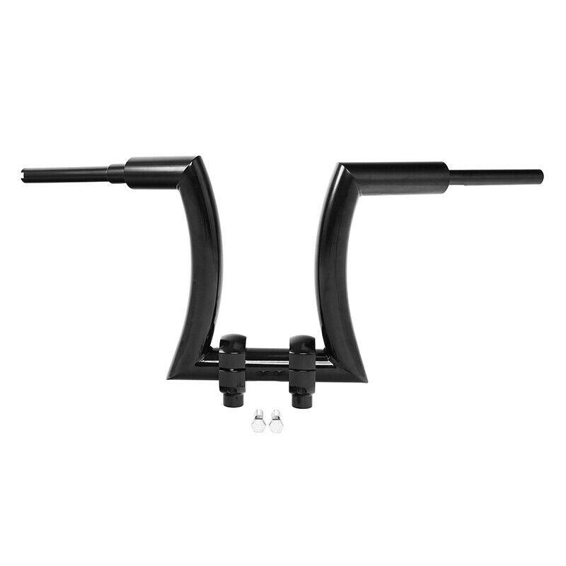 14" Rise 2'' Ape Hanger Handlebar Risers Fit For Harley Sportster Softail Black - Moto Life Products