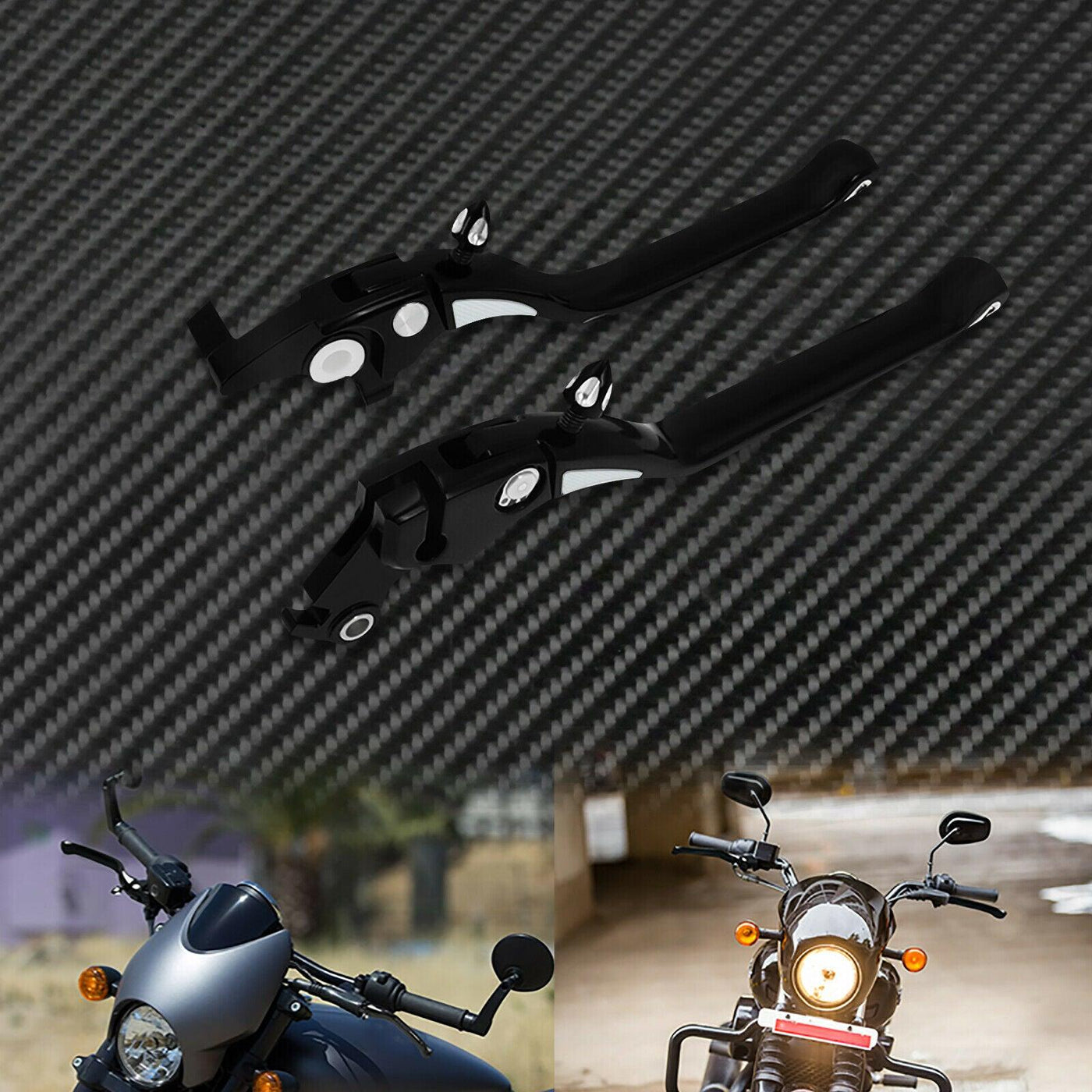 Motorcycle Black CNC Brake Clutch Levers Fit For Harley Street 750 2016-2020 - Moto Life Products