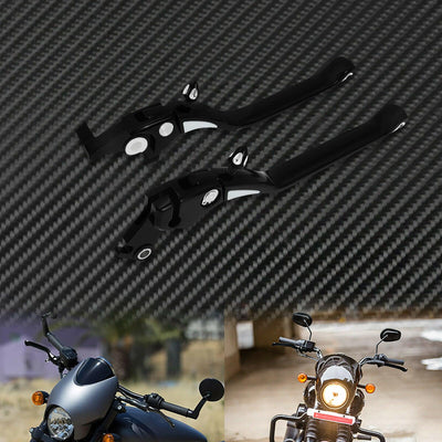 Motorcycle Black CNC Brake Clutch Levers Fit For Harley Street 750 2016-2020 - Moto Life Products