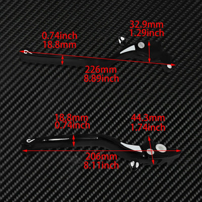Motorcycle Black CNC Brake Clutch Levers Fit For Harley Street 750 2016-2020 - Moto Life Products