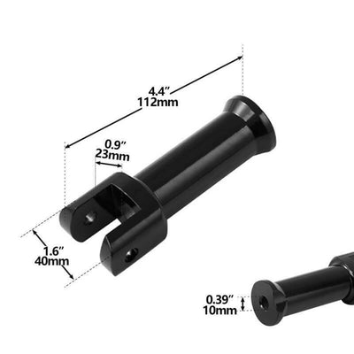 Black Rear Footpeg Peg Fit For Harley Breakout Low Rider FXDR Street Bob 18-22 - Moto Life Products