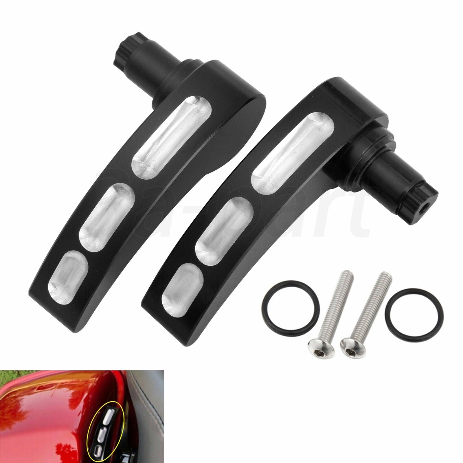 Chiavistello Cromato Harley Chiavistello Bagagliaio Per Harley Touring - Cromato, Per Modelli 1980-2013 Serratura Bauletto Harley - 11