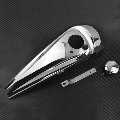 Chrome Dash Fuel Console Cover + Gas Tank Cap Screw Fit For Harley Touring 08-20 - Moto Life Products