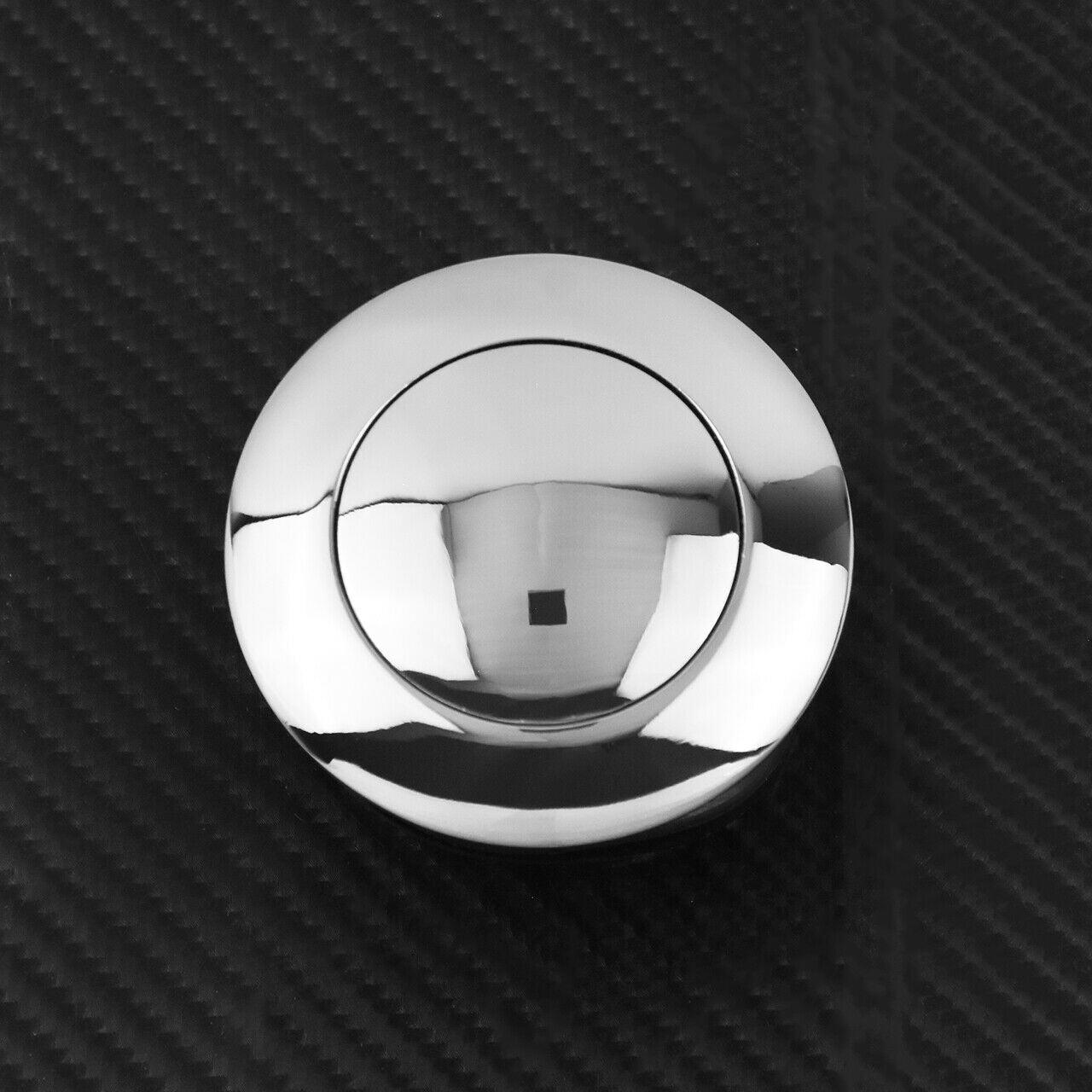 Chrome Dash Fuel Console Cover + Gas Tank Cap Screw Fit For Harley Touring 08-20 - Moto Life Products