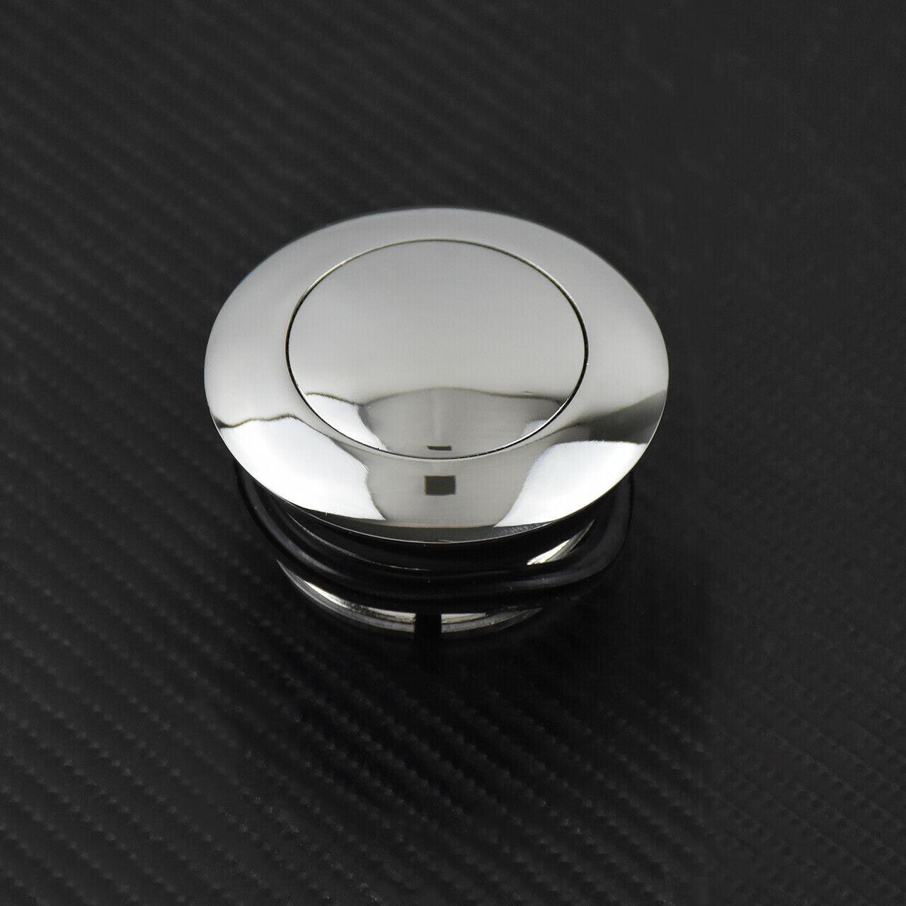 Chrome Dash Fuel Console Cover + Gas Tank Cap Screw Fit For Harley Touring 08-20 - Moto Life Products