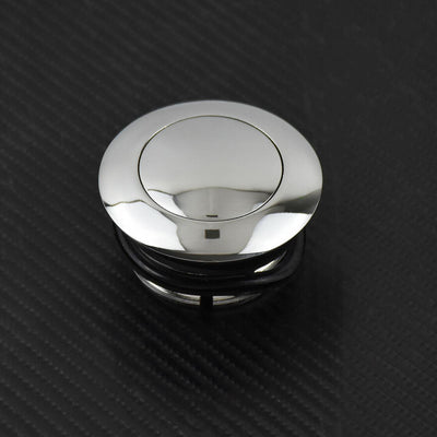 Chrome Dash Fuel Console Cover + Gas Tank Cap Screw Fit For Harley Touring 08-20 - Moto Life Products