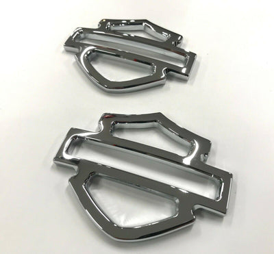 METAL CHROME Harley CVO custom metal tank emblems Show Chrome Finish (set of 2) - Moto Life Products