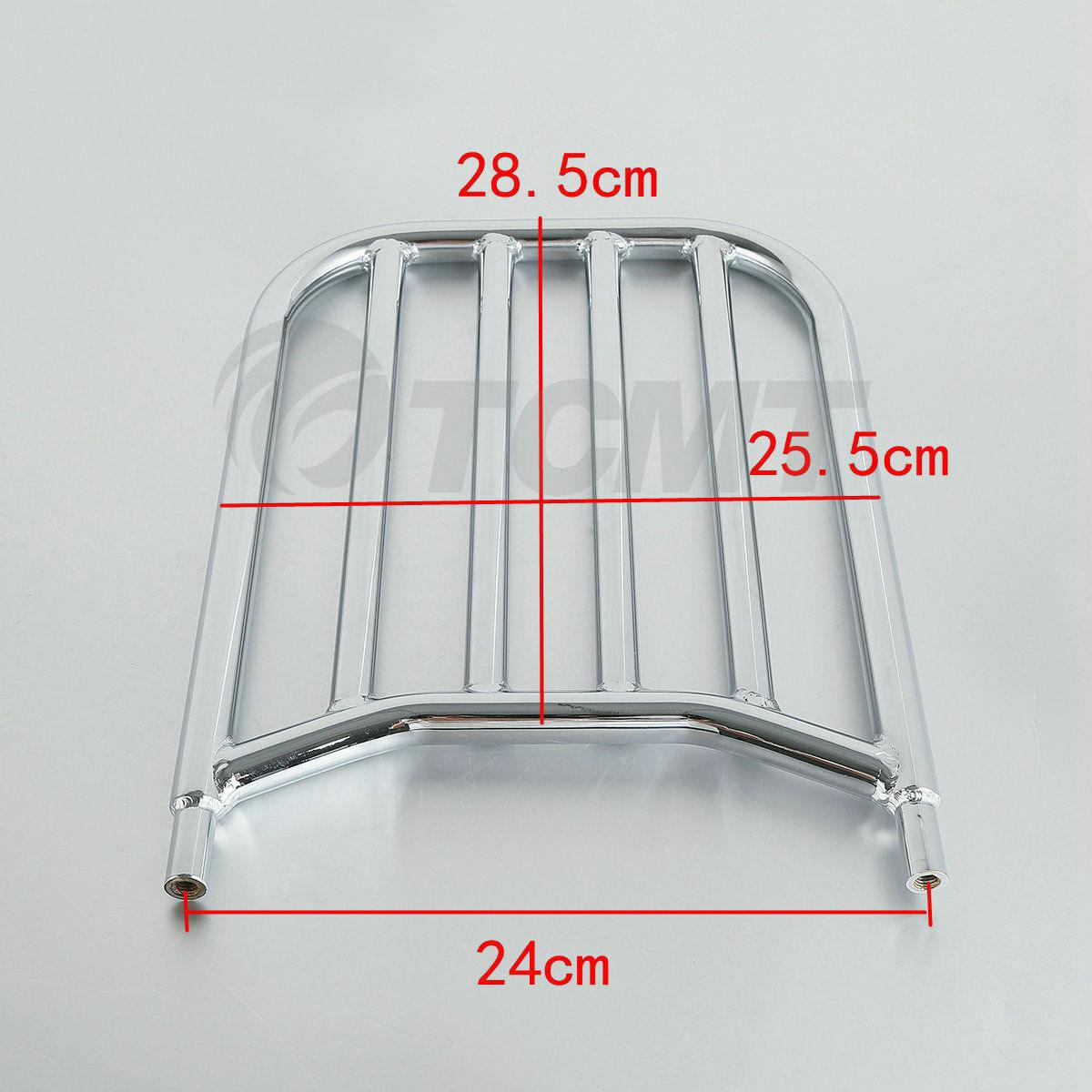 Chrome Rear Backrest Sissy Bar Luggage Rack for Indian Chieftain Class ...