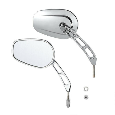 Chrome Rear View Mirrors For Harley Touring Road Electra Street Glide 1994-2022 - Moto Life Products