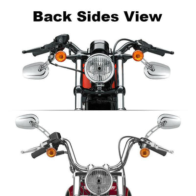 Chrome Rear View Mirrors For Harley Touring Road Electra Street Glide 1994-2022 - Moto Life Products