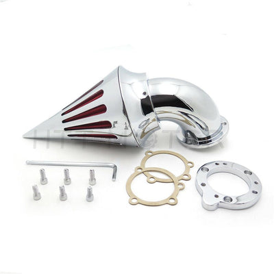 Chrome Spike Air Cleaner Filter Kits For Harley S&S Custom Cv Evo Xl Sportster - Moto Life Products