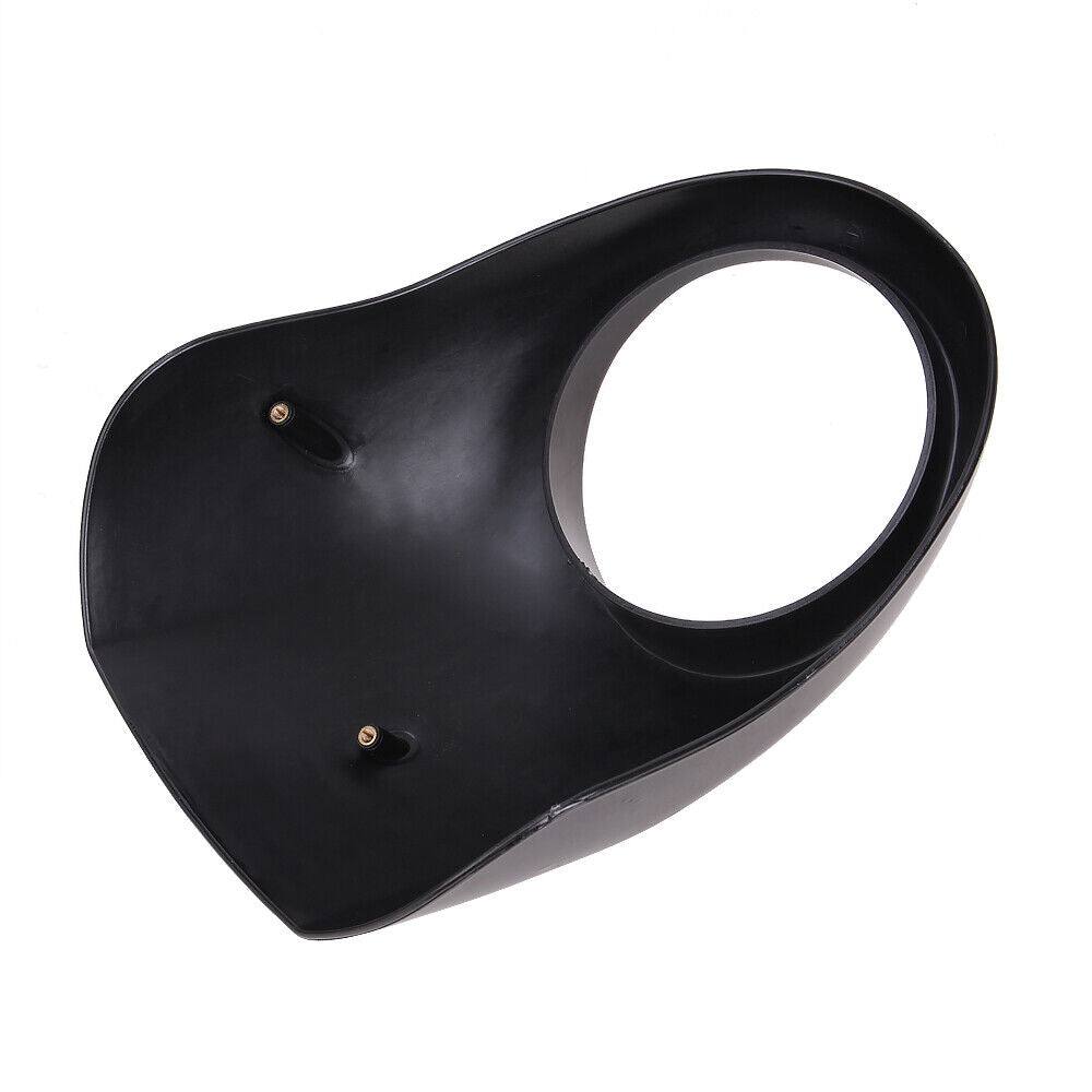 Black Headlight Cowl Fairing Mask For Harley Sportster FX Dyna XL 883 1200 Cafe - Moto Life Products