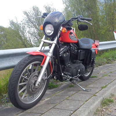 Black Headlight Cowl Fairing Mask For Harley Sportster FX Dyna XL 883 1200 Cafe - Moto Life Products