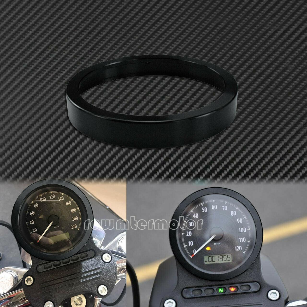 Black Speedometer Gauge Accent Trim Ring Fit For Dyna Electra Glide Breakout - Moto Life Products