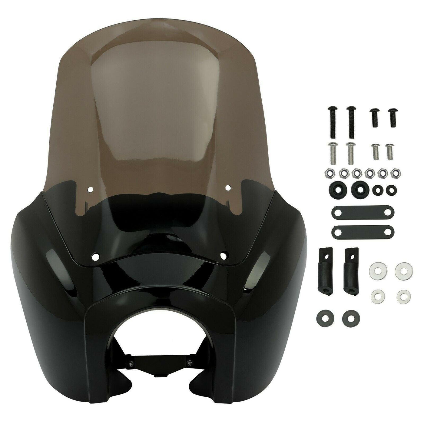 Fairing w/ 15'' Smoke Windshield For Harley Davidson HD Dyna Wide Glide Fat Bob - Moto Life Products