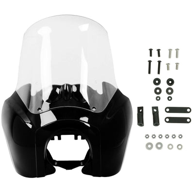 Fairing w/ 15'' Smoke Windshield For Harley Davidson HD Dyna Wide Glide Fat Bob - Moto Life Products