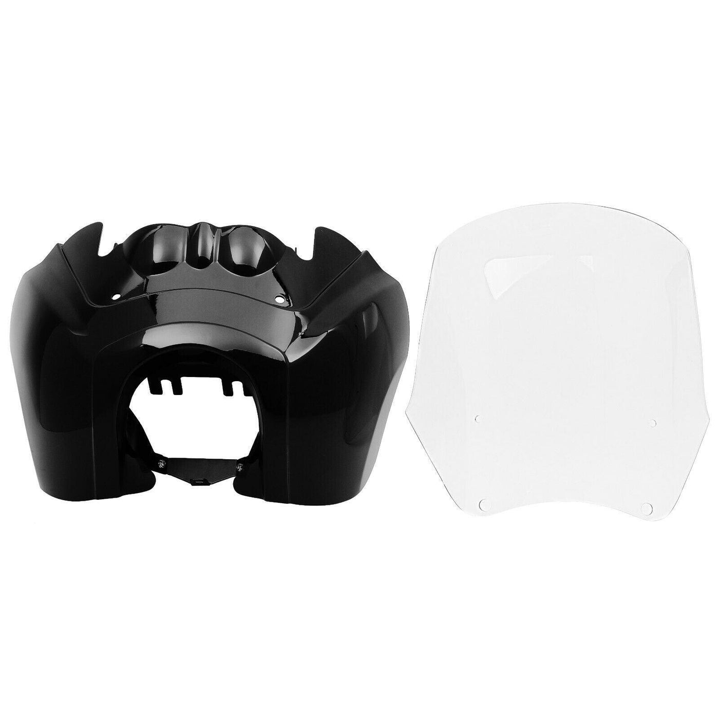 Fairing w/ 15'' Smoke Windshield For Harley Davidson HD Dyna Wide Glide Fat Bob - Moto Life Products