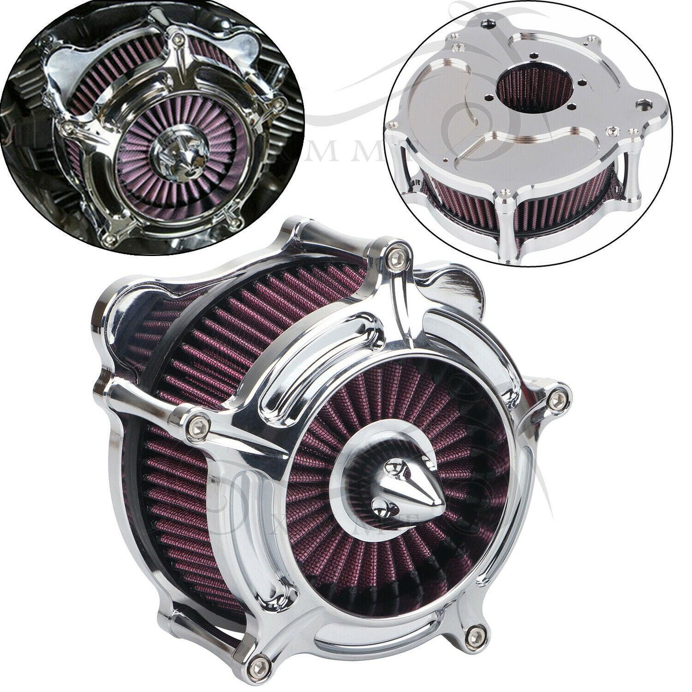CNC Air Cleaner Intake Filter For Harley Touring Road King Street Electra Glide | UK CNC Air Cleaner Intake Filter For Harley Touring Road King Street Electra Glide | UK